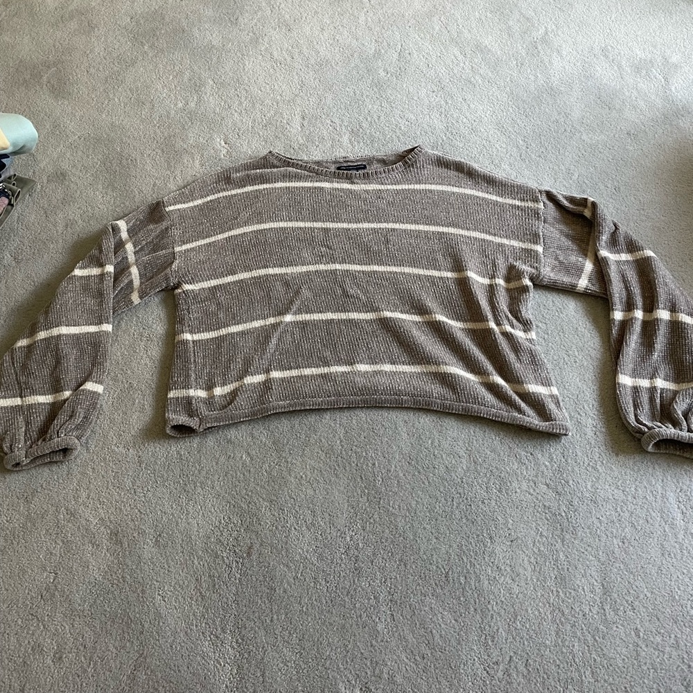American Eagle Chenille Cropped Sweater
